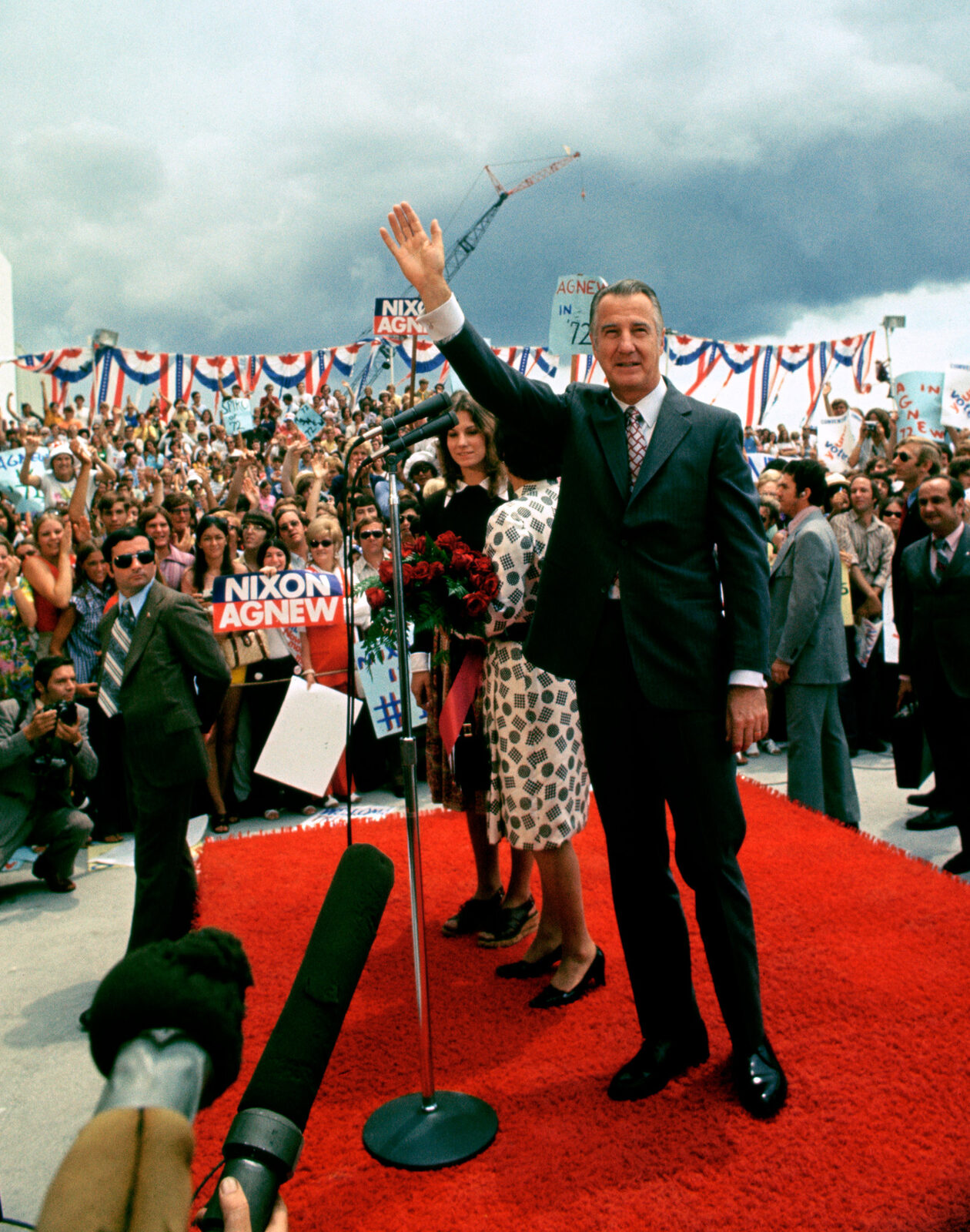 Spiro Agnew campaigning, 1972